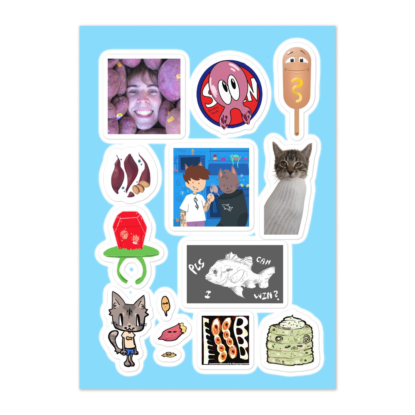 The Food EP Sticker Sheet